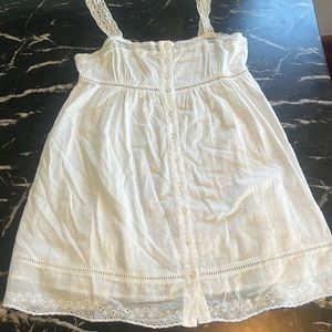 Urban Outfitters size small white dress with lace detailing
